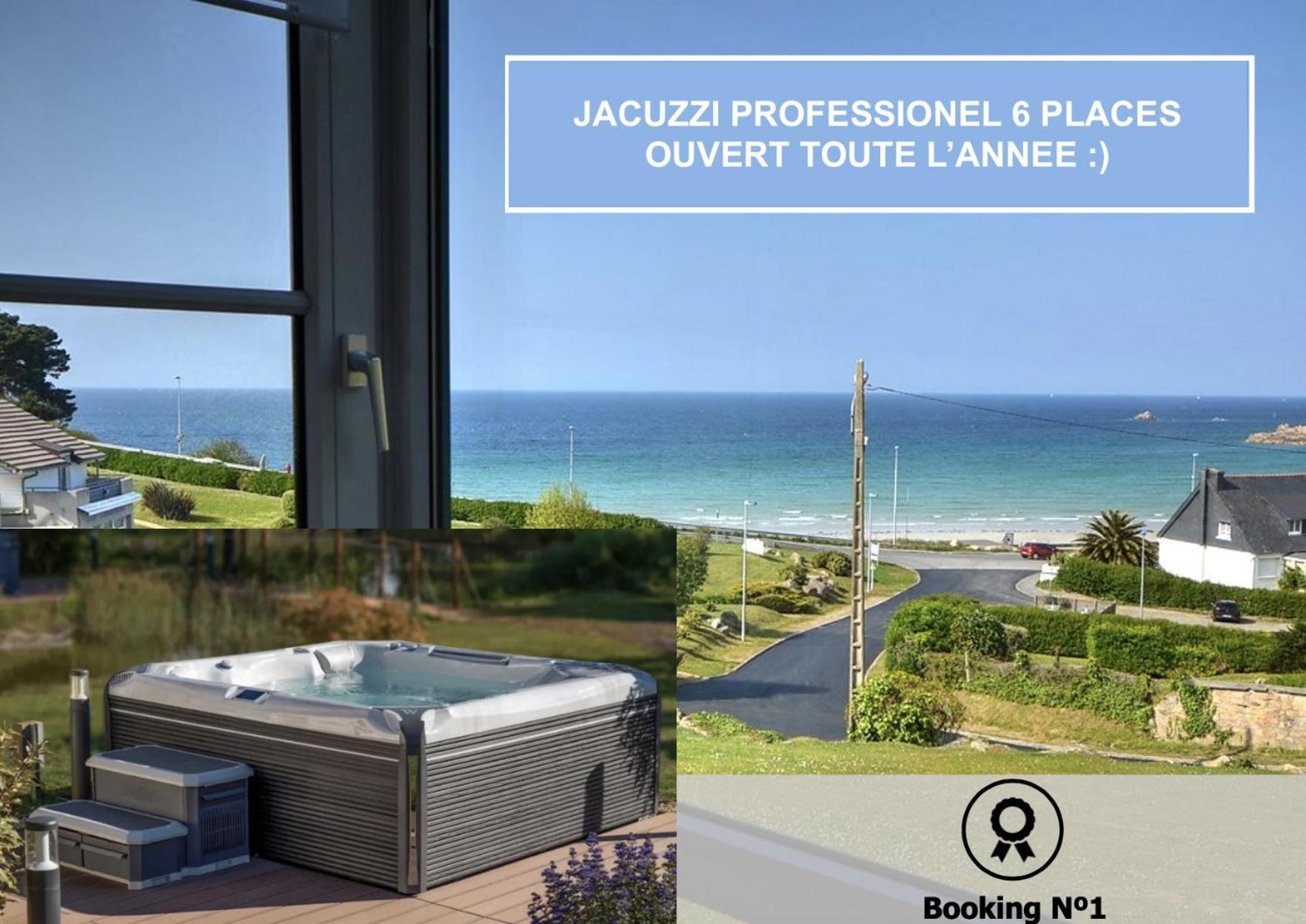 Jacuzzi Professionel Les Pieds Dans L'Eau Plage A 50 M Trévou-Tréguignec Екстериор снимка
